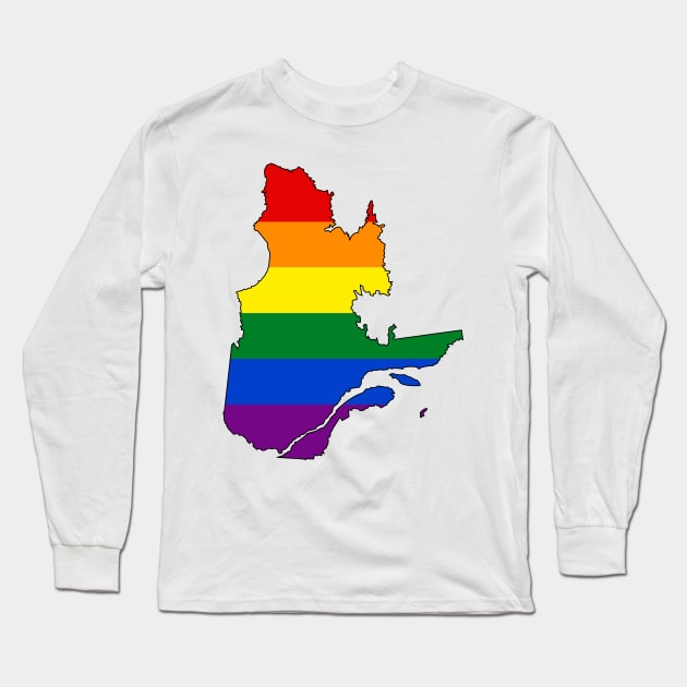 Quebec Pride Long Sleeve T-Shirt by somekindofguru